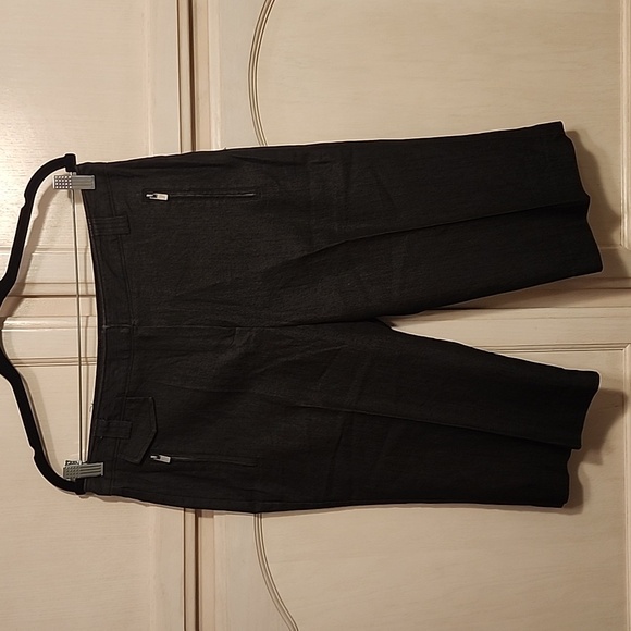 Larry Levine Stretch | Black | Capris‎ | size 10 - Picture 1 of 8